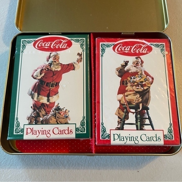 1994 Coca Cola Limited Edition 2 Decks of Cards sealed never used NWT - Picture 3 of 11